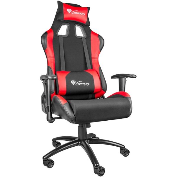 Cadeira Gaming Genesis Nitro 550 Preto   Vermelho Fashion