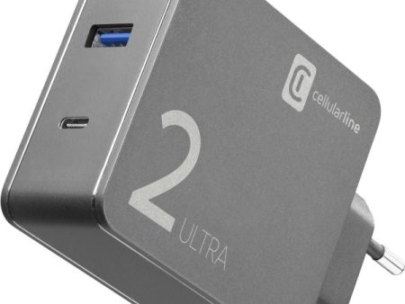 Carregador Cellularline Duo Charger USB   USB-C 48W Hot on Sale