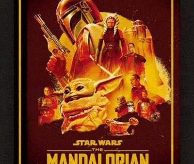 Póster 3D Emoldurado Star Wars The Mandalorian Montage - Pyramid International on Sale