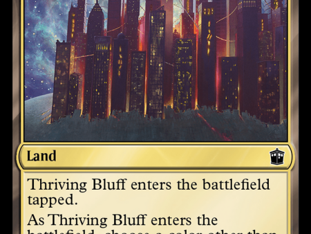 Thriving Bluff (Surge Foil) [Doctor Who] Hot on Sale