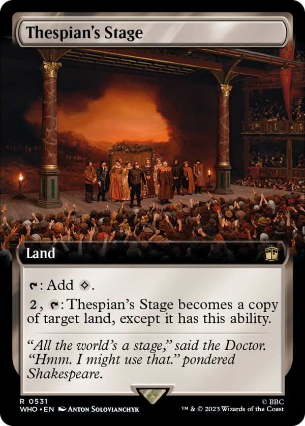 Thespian s Stage (Extended Art) [Doctor Who] Discount