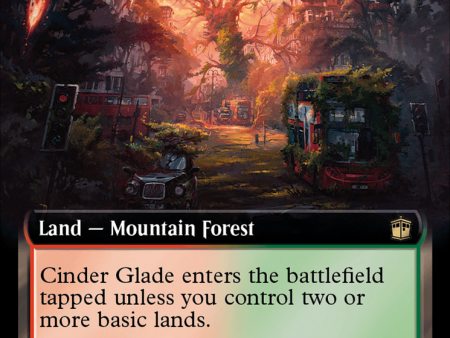 Cinder Glade (Extended Art) (Surge Foil) [Doctor Who] on Sale