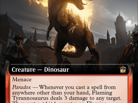 Flaming Tyrannosaurus (Extended Art) (Surge Foil) [Doctor Who] Cheap