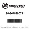 Mercury - Manual-operation - 90-864839073 Hot on Sale